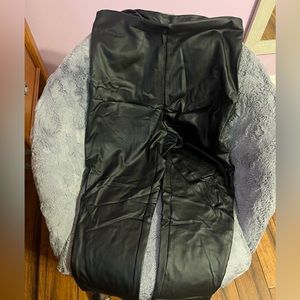 Women skinny leather pants